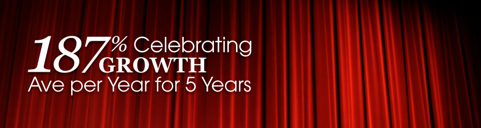 Celebrating 187% Growth, 5 Years